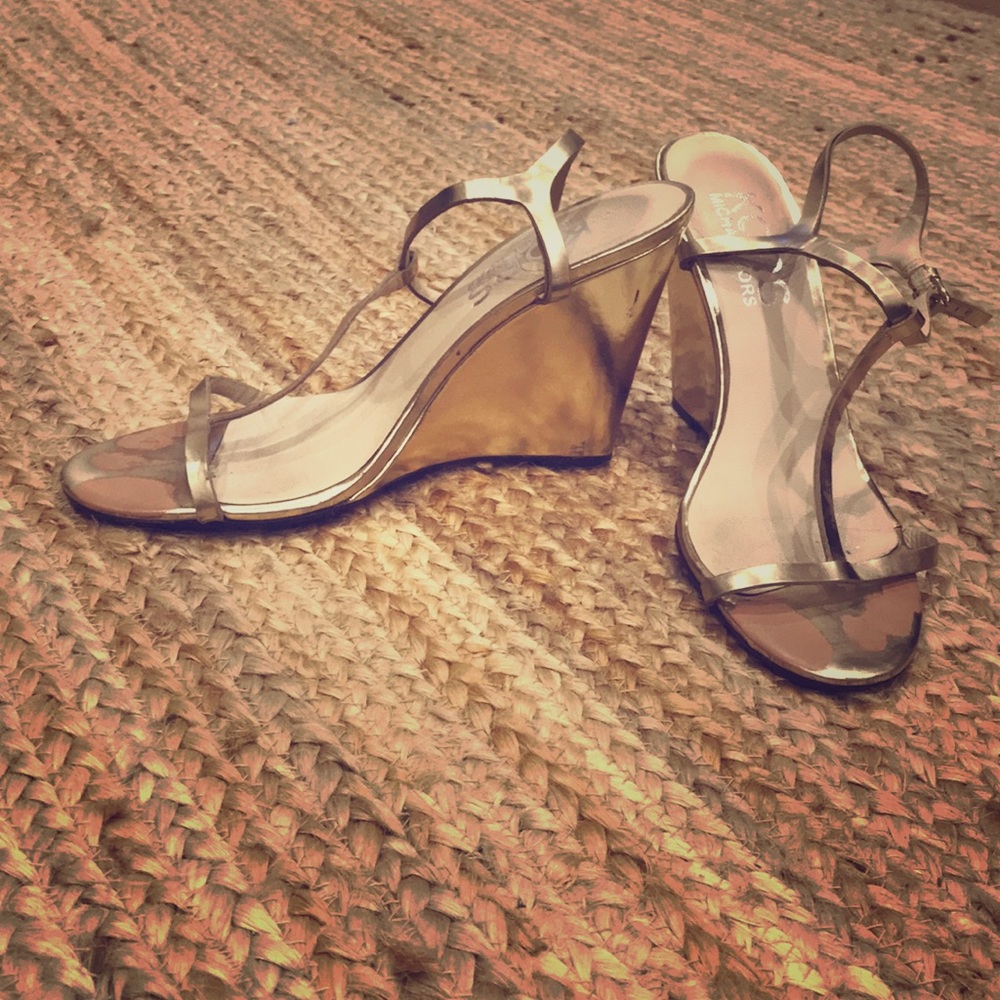 Gold KORS Michael Kors Wedges